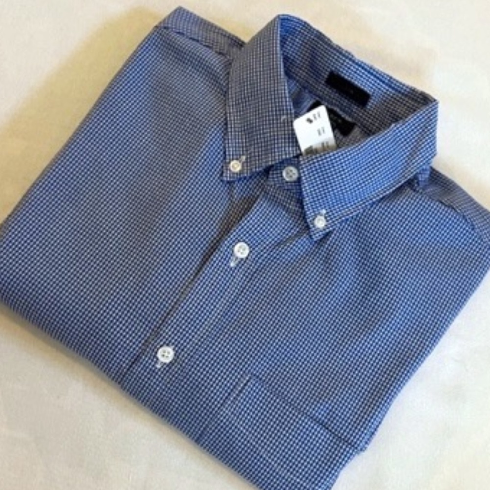 J Crew Med/Slim Seersucker Gingham Long-Sleeve Button Down BNWT‌‌ - Picture 3 of 4